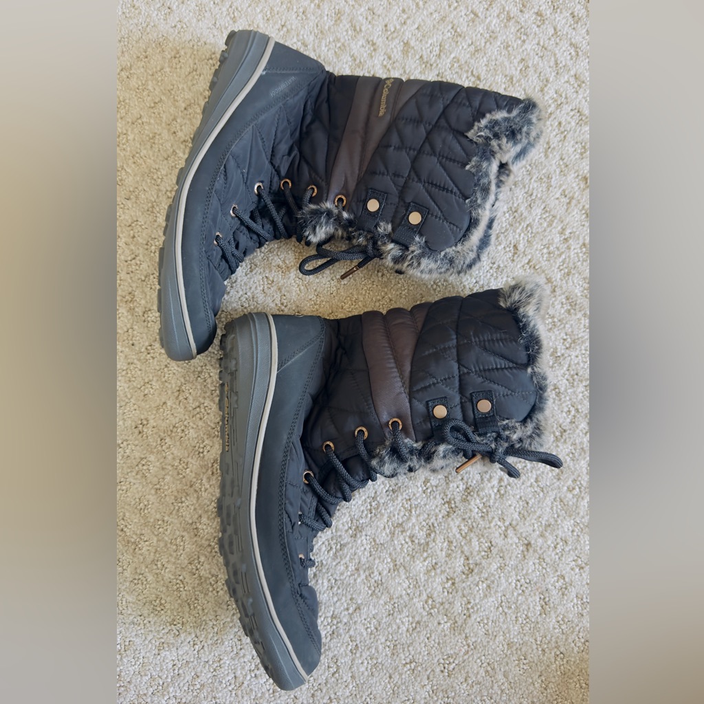 Brand New Columbia Women's Quilted Winter Snow Boots - Black (-25)